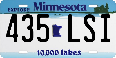 MN license plate 435LSI