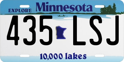MN license plate 435LSJ