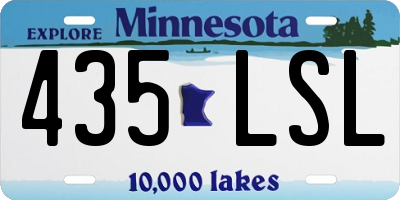 MN license plate 435LSL
