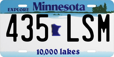 MN license plate 435LSM