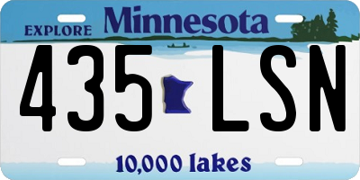 MN license plate 435LSN