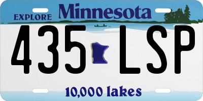 MN license plate 435LSP