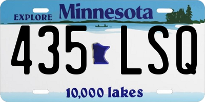 MN license plate 435LSQ