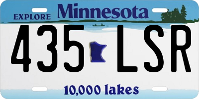 MN license plate 435LSR