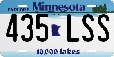 MN license plate 435LSS