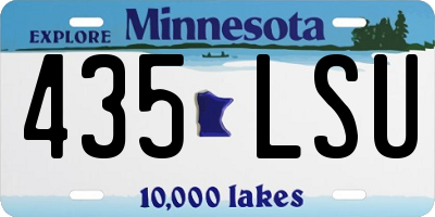 MN license plate 435LSU