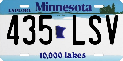 MN license plate 435LSV