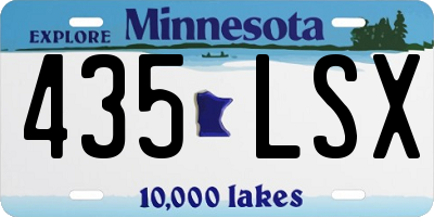 MN license plate 435LSX