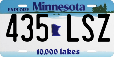 MN license plate 435LSZ