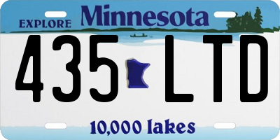MN license plate 435LTD