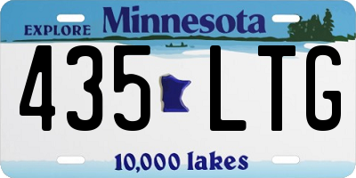 MN license plate 435LTG