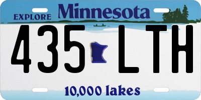 MN license plate 435LTH