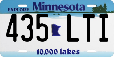 MN license plate 435LTI