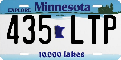MN license plate 435LTP