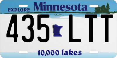 MN license plate 435LTT