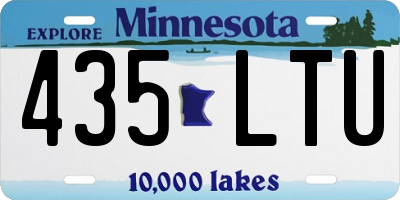 MN license plate 435LTU