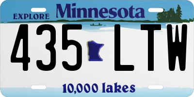 MN license plate 435LTW