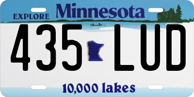 MN license plate 435LUD