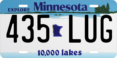 MN license plate 435LUG