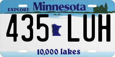 MN license plate 435LUH