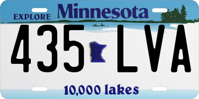 MN license plate 435LVA