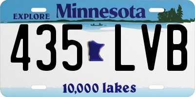 MN license plate 435LVB