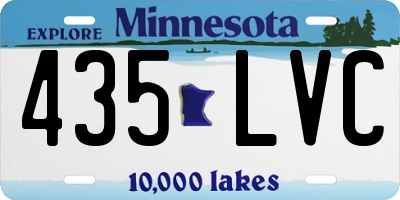 MN license plate 435LVC