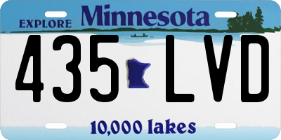 MN license plate 435LVD