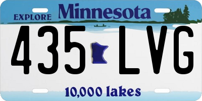 MN license plate 435LVG