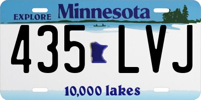 MN license plate 435LVJ