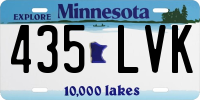 MN license plate 435LVK