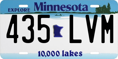 MN license plate 435LVM
