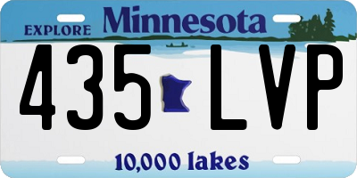 MN license plate 435LVP