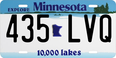MN license plate 435LVQ