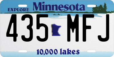 MN license plate 435MFJ