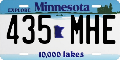 MN license plate 435MHE