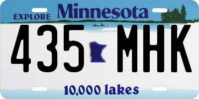 MN license plate 435MHK