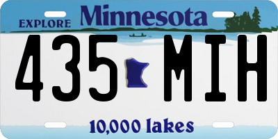 MN license plate 435MIH