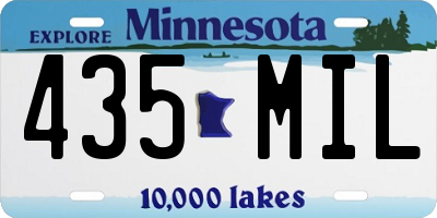 MN license plate 435MIL