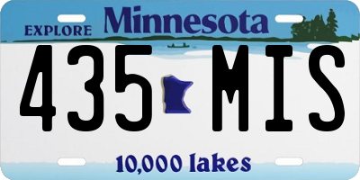 MN license plate 435MIS