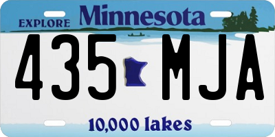 MN license plate 435MJA