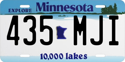 MN license plate 435MJI