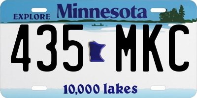 MN license plate 435MKC