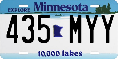MN license plate 435MYY