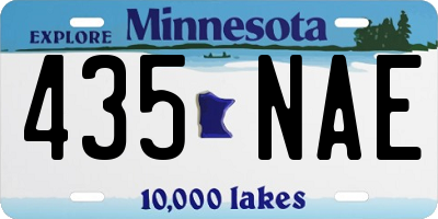 MN license plate 435NAE