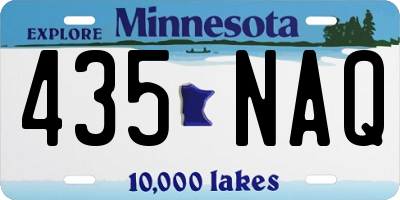 MN license plate 435NAQ