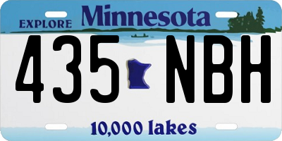 MN license plate 435NBH