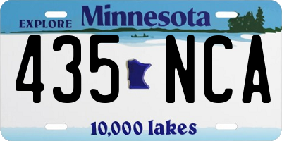 MN license plate 435NCA