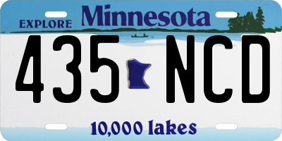 MN license plate 435NCD