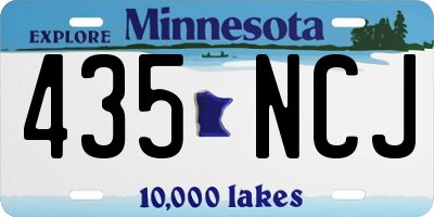 MN license plate 435NCJ